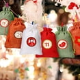 thumbnail image 6 of Christmas Advent Calendar 24 Days Burlap Hanging Countdown Drawstring Bags Advent Candy Bags with Countdown Number Stickers, Clips, Rope for Christmas Home Decor DIY Xmas Countdown Garland, 6 of 7