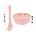 thumbnail image 4 of Unique Bargains 1 Set Lightweight Facial Mask Mixing Bowl with Stick 4.92" Length Pink, 4 of 5