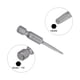 thumbnail image 4 of 5/64" Hexagonal Destornillador Taladro SAE 1/4" Hexagonal Vástago 2" Longitud Magnético S2 Acero Potencia Perforación taladros, 4 of 5