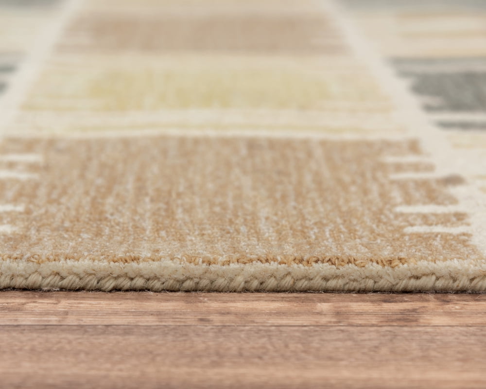 Rizzy Home Tetra Geometric Contemporary Area Rug, Beige