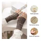 thumbnail image 5 of 4 Par Guantes Sin Dedos Mujer Invierno Frío Regalos Navidad, 5 of 8
