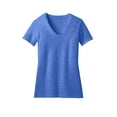thumbnail image 2 of District Made Ladies Perfect Blend V Neck Tee-2XL (Heathered Royal), 2 of 3