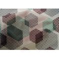 thumbnail image 4 of oneOone Cotton Silk Maroon Fabric Triangle & Hexagon Geometric Sewing Craft Projects Fabric Prints By Yard 42 Inch Wide, 4 of 4