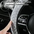 thumbnail image 4 of Non-slip Silicone Steering Wheel Cover, Thin Grip Design, Universal Fit 36-40cm, Gray Leather, All-season Driving Comfort,Vsgery, 4 of 8