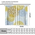 thumbnail image 3 of Blue and Yellow Floral Curtains, Boho Dahlia Daisy Colorful Window Treatments for Living Room Bedroom Kitchen, Floral Seamless Pattern Curtain Set of 2, 84x84 Inch, 3 of 6