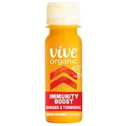 Vive Organic Immunity Boost, Original Ginger and Turmeric Wellness Shot, 2 fl oz Bottle