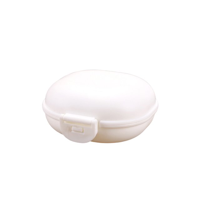 Wosthever Caja de jabón de viaje a prueba de agua, soporte para baño, con tapa de plástico, práctico Color caramelo para accesorio de ducha Juegos de accesorios de baño Blanco Wosthever HA083932-04