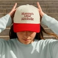 thumbnail image 3 of Mommy’s Little Alcoholic Trucker Hat, Funny Embroidered Statement Cap for Women, Adjustable Snapback Baseball Hat, Unique Gift for Parties and Casual Wear, 3 of 5