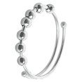 thumbnail image 2 of Anillo de ansiedad abierto Bling Bling Acero inoxidable ajustable, 2 of 10