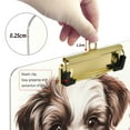 thumbnail image 6 of FORMRS Acrylic Clipboard with Low Profile Clip Standard A4 Letter Size, 12.5" x 9", Dog Pink Flower, 6 of 8