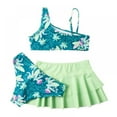 thumbnail image 3 of Yuanyu Children Girls 3Pcs Tankini Bathing Suit Set Kids Bikini Beach Swimsuits, 3 of 6