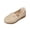 Beige, variant on Women's Classic Loafers Lightweight Non-Slip Hand-Stitched Nurse Shoes Comfortable Soft Sole Slip-On Leather Flats