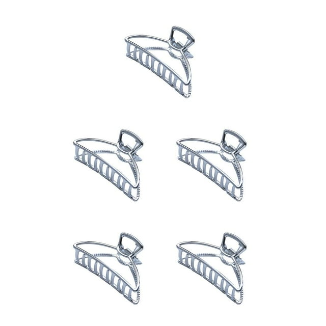 maskred Pinces de Mode Grand Style Simple à Portée de Main Style Simple Robuste Exquis Accessoires Barrettes pour Femmes Blanc/arc 5Set
