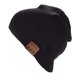 thumbnail image 1 of BearsFire Wireless Music Beanie Hat con auriculares Bluetooth Auriculares Auricular Altavoz Micrófono Unisex Invierno Cálido Tejer Sombreros gruesos Gorra de cráneo para hombres Mujeres, 1 of 3
