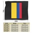 thumbnail image 3 of Manta de franela con la bandera de Colombia, elegante edredón para una siesta, edredón de invierno para las cuatro estaciones, antimicrobiano, con control de olores, ligero y antiestático, unisex, 60, 3 of 5