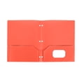thumbnail image 2 of Two Pocket Folders, Textured Paper, For School, Home, and Office, Letter Size, 6 Pcs,Orange, 2 of 8