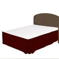 thumbnail image 1 of 100% Egyptian Cotton 1 PCs Box Pleated BedSkirt 18 inches (Burgundy,Cal-King), 1 of 5