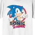 thumbnail image 2 of Sonic the Hedgehog Distressed Character In Red Circle Crew Neck Short Sleeve Women's White T-shirt
-3XL, 2 of 3