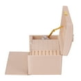 thumbnail image 1 of 3 Layer Jewelry Box, Jewelry Storage Box Portable Waterproof PU Leather  For Rings Necklace, 1 of 8