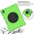 thumbnail image 7 of Kids Friednly Case for iPad 10th Gen 10.9" 2022, EVA Foam Shoulder Strap Shockproof Protective Case with Pencil Holder Rotated Handle Bracket Stand Heat Dissipation Cover, Green, 7 of 7