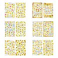 thumbnail image 2 of TopLLC Nail Stickers Nail Watermark Sticker Golden Sunflower Color Nail Sticker 12PC Tattoo stickers, 2 of 9