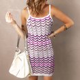 thumbnail image 2 of Moda mujer verano Patchwork casual cuello redondo sin mangas vacaciones Cami Mini vestido Fridja  yut3456, 2 of 5