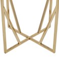 thumbnail image 6 of DecMode 16" x 21" Gold Metal Accent Table with Marble Top, 1-Piece, 6 of 12