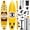 Palette Yellow, variant on SamaDally 10.6’ Inflatable Paddle Board, 33’’ Wide Paddle Board with Central Fin for All Skill Levels, Non-Slip Deck, Stable for Yoga & Surf