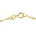 thumbnail image 2 of 14k Solid Gold Yellow or White 1.5 mm Singapore Chain Anklet Necklace 10" 16" 18" 20" 24" Spring Ring, 2 of 4
