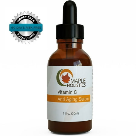 Maple Holistics La vitamine C Anti vieillissement sérum, Combats rides, produits de soins de la peau naturelle, 1 Oz