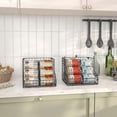 thumbnail image 4 of Stackable Can Organizer with 2 Adjust Dividers, Holds 28 Cans, Metal for Can, 4 of 5