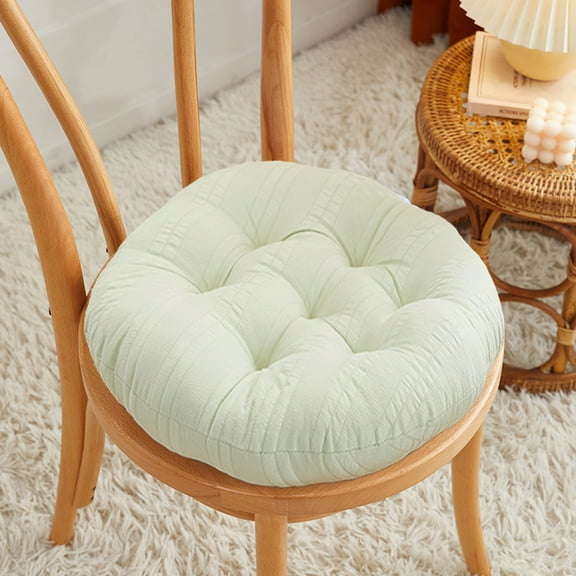 Sofa Foam Seat Cushion,Round Outdoor Seat Cushions,Soft Round Stool Pad,Balcony Tatami Yoga Mat,Thick Chair Cushions,Concave-shaped Stool Pad for Chair(Mint Green 16*16in)from ANMUYUM