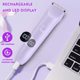 thumbnail image 6 of Obacre Bikini Trimmer for Women, 3 in 1 Electric Razors for Women, IPX7 Waterproof Wet Dry Body Shaver Pubic Hair Trimmer Facial Hair Remover with Ceramic Blade USB Recharge Dock Gift for Women, 6 of 9