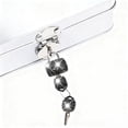 thumbnail image 4 of Topboutique Small Locks with Keys 1 Pc Mini Padlock with Diamond Bling Padlock Luggage Locks Metal Lock Jewelry Box Lock Diary Padlock for Locker Suitcase Bag(Black), 4 of 4