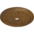 thumbnail image 3 of Ekena Millwork 27 1/2"OD x 4"ID x 1 1/2"P Winsor Ceiling Medallion (Fits Canopies up to 4"), Hand-Painted Smokey Topaz Crackle, 3 of 5
