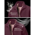 thumbnail image 6 of Colsmile Men's Bomber Jacket, Lightweight Casual Zip Up Windbreaker with Plaid Lining, 6 of 7