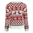 thumbnail image 3 of XEGLSBU Women Sweaters Winter Women's O Neck Snowflake Christmas Xmas Pullover Sweater knit Tops Blouse Women's Sweaters 2025 White Size XL, 3 of 8