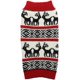 thumbnail image 1 of Ropa para perros, renos, vacaciones, mascotas, suéter para perros, cachorros, gatitos, gatos, rojo clásico, otoño invierno, cálido, Navidad, copo de nieve, cervatillo, ropa para el pelo de perro (1 pa, 1 of 4