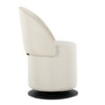 thumbnail image 4 of Finch Contemporary Chair in Black Metal and Cream Fabric by LumiSource, 4 of 5