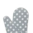 thumbnail image 5 of Unique Bargains Kitchen Utensils Silicone Dot Pattern Heat Resistant Oven Mitt Glove White Black, 5 of 5