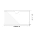 thumbnail image 2 of Uxcell 20Pcs Self Adhesive Index Card Pockets Plastic Label Holder Sticky Pocket Sleeves Clear Clear 2.4" x 4.3", 2 of 6