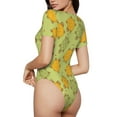 thumbnail image 3 of Naloa Cute Turtle Women's Short-Sleeved Onesie, One-Piece Swimsuit for Parties, dates, clubs - Large, 3 of 9