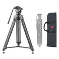thumbnail image 6 of 3Pod 3Pod V3AH 3-Section Aluminum Video Tripod for Camera, Professional Camera Tripod with 2-Way Fluid Head, Mid-Level Spreader, Quick Release Plate, Max Load 8.8 Lbs., 61" Max Height Heavy Duty, 6 of 7