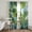 Green Lime Blue, variant on Green Leaves Sheer Curtains 84 Inch Length 2 Panels Set, Watercolor Summer Botanical Leaf Voile Window Treatment Rod Pocket Curtains Sheers Drapes for Bedroom/Living Room/Kitchen 52"x84"x2