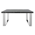 thumbnail image 4 of SAFAVIEH Carmen Modern Glam Square Coffee Table, Black Marble/Chrome, 4 of 7