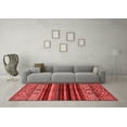 thumbnail image 3 of Ahgly Company Indoor Square Abstract Red Modern Area Rugs, 6' Square, 3 of 4