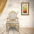 thumbnail image 3 of Lotus, Lenna 8x14 Gold Ornate Wood Framed with Double Matting Museum Art Print Titled - Poppyfield III, 3 of 4