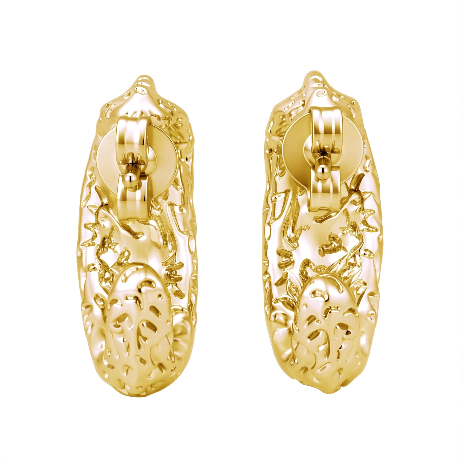 Cate & Chloe Oaklynn 18k Yellow Gold Plated Hoop Earrings for Women