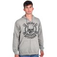 thumbnail image 4 of Dudes Before Attitudes Funny Single Zip Hoodie Sweatshirt Men Brisco Brands S, 4 of 6