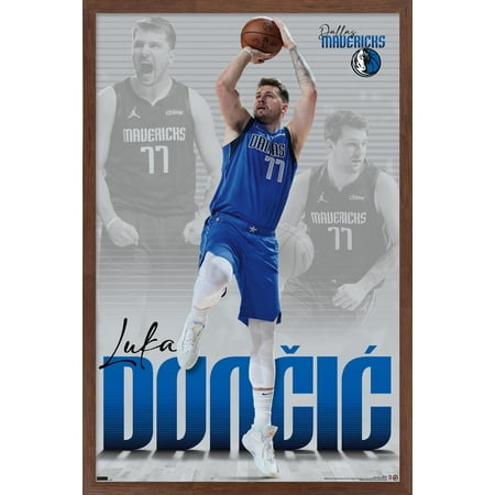 NBA Dallas Mavericks – Luka Doncic 22 Wall Poster 14.725 x 22.375 Framed